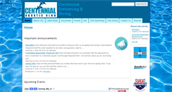 Desktop Screenshot of centennialaquaticclub.org